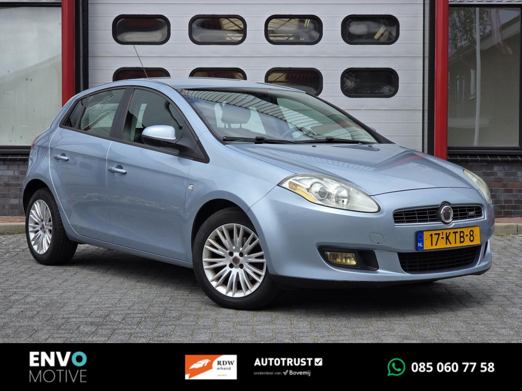 Fiat Bravo 1.4 T-Jet Corporate Clima/Cruise/PDC/LMV, Auto's, Voorwielaandrijving, Gebruikt, Zwart, 4 cilinders