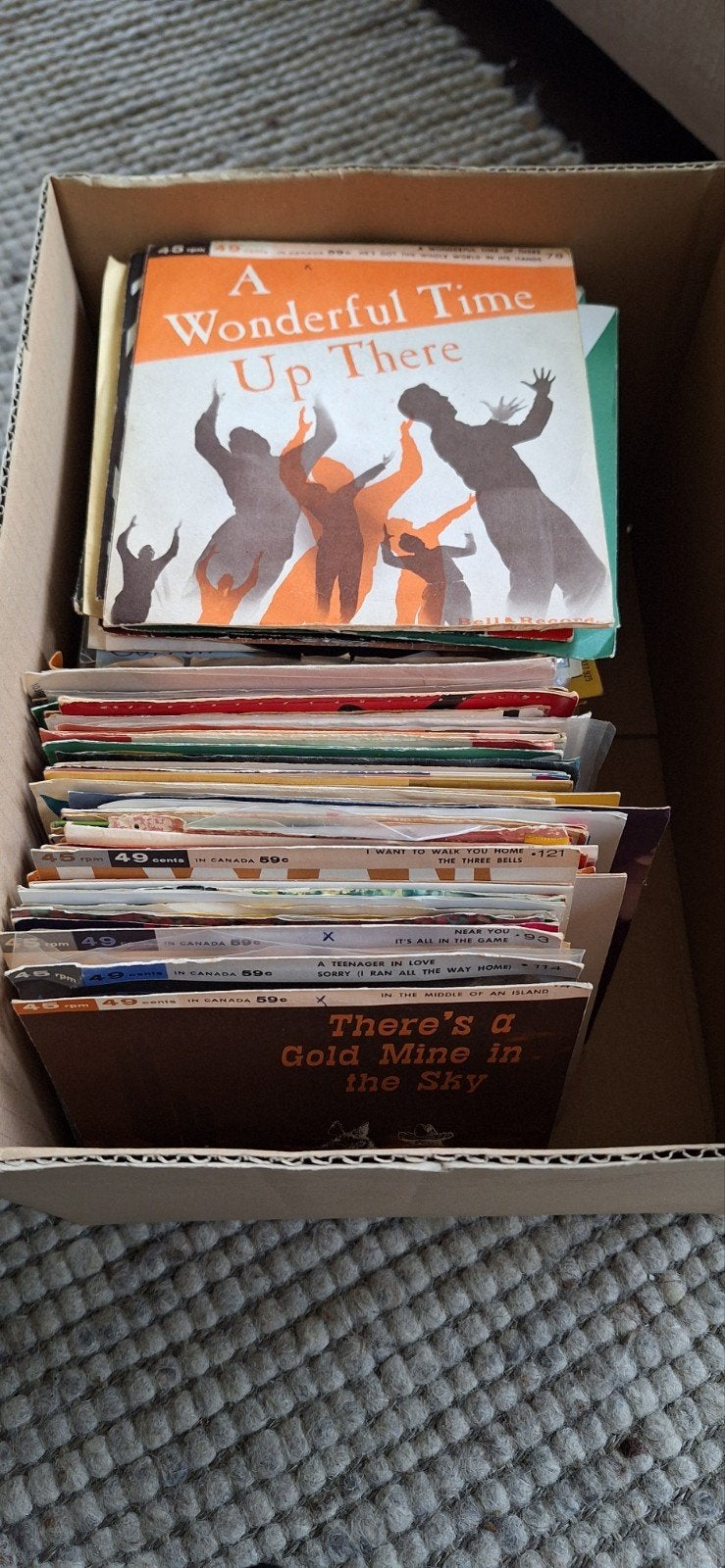 135 jaren 60 singles, Cd's en Dvd's, Vinyl | Verzamelalbums, Ophalen, Gebruikt, Overige typen