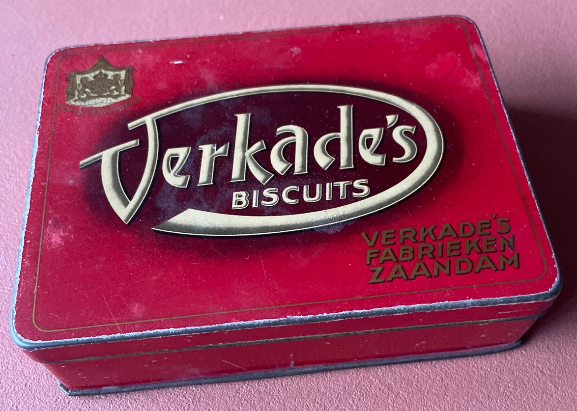 Vintage Verkade's Biscuits blik - Zaandam, Ophalen of Verzenden
