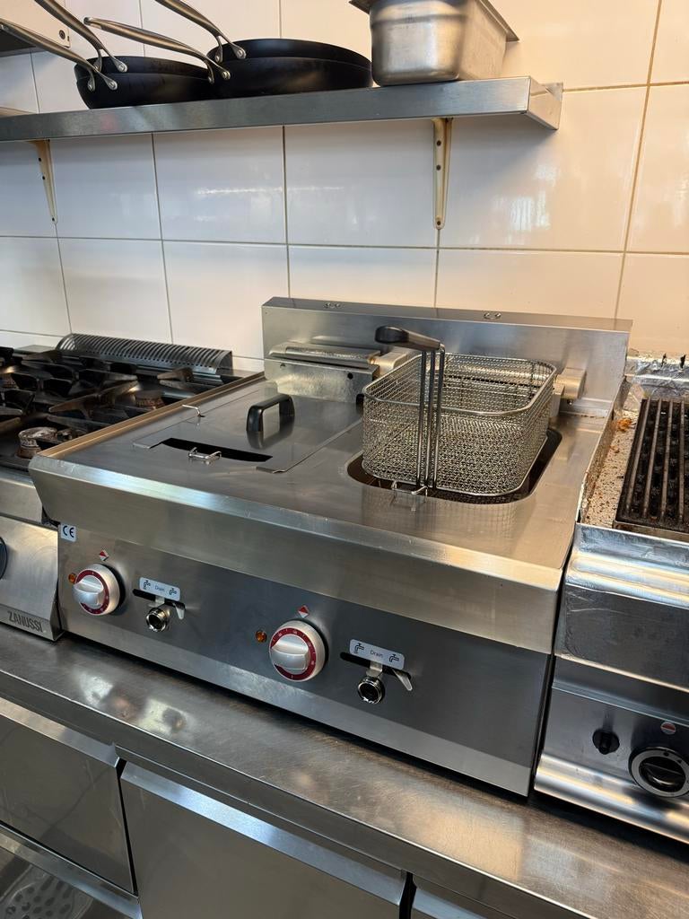 Diamond 400V elektrische friteuse 2x 10L - Zo goed als nieuw, Ophalen, Gebruikt