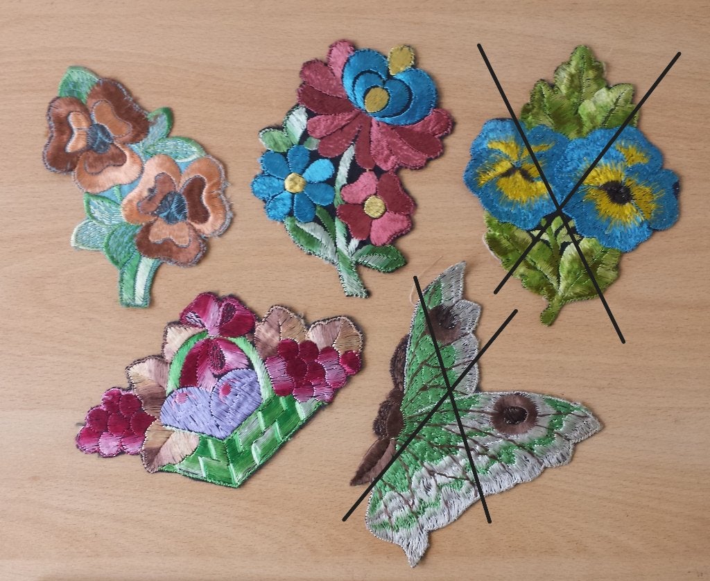 3 Turmac Zijdjes Bloemen - lot 2 - vintage, Overige typen, Nieuw, Ophalen of Verzenden, Turmac