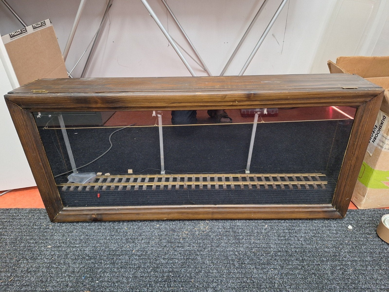 Vitrinekast met verlichting, Huis en Inrichting, Kasten | Vitrinekasten, Ophalen, Glas, Klassiek, 50 tot 100 cm