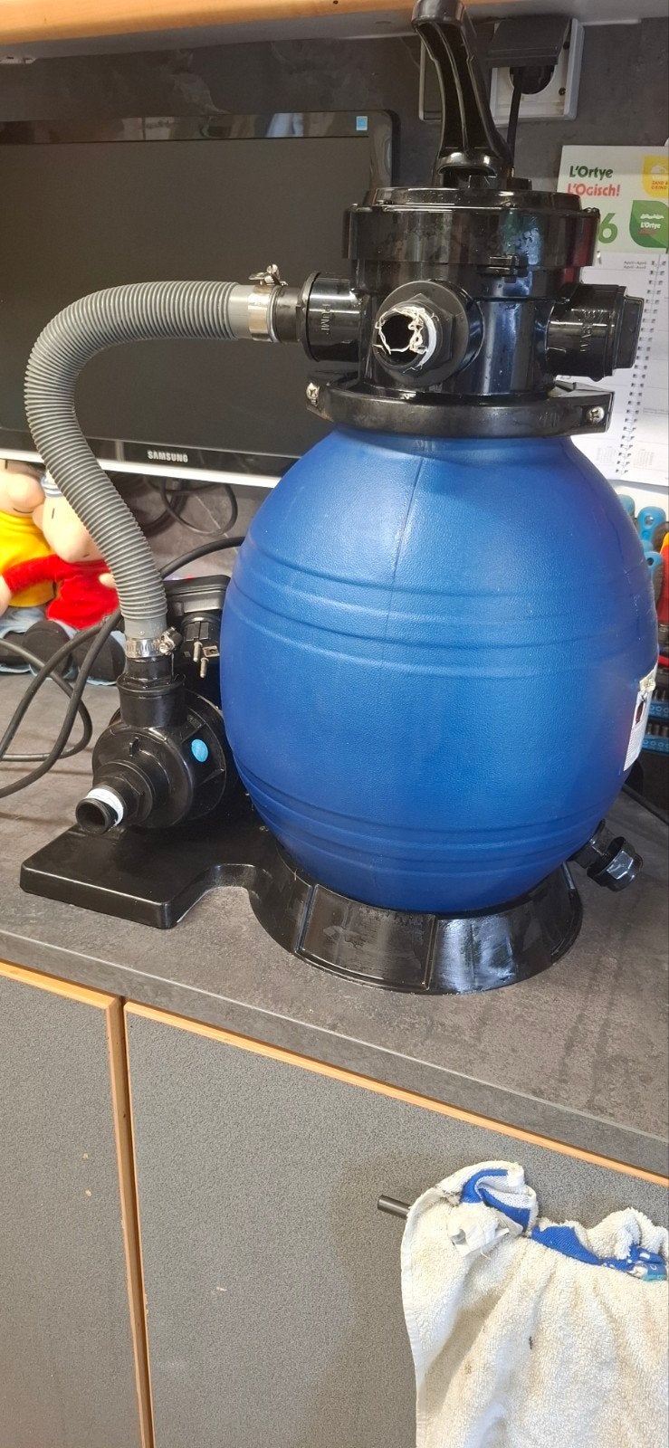 Waterland Zwembadpomp met Glasfilter, Tuin en Terras, Zwembad-toebehoren, Ophalen, Gebruikt, Zwembadpomp