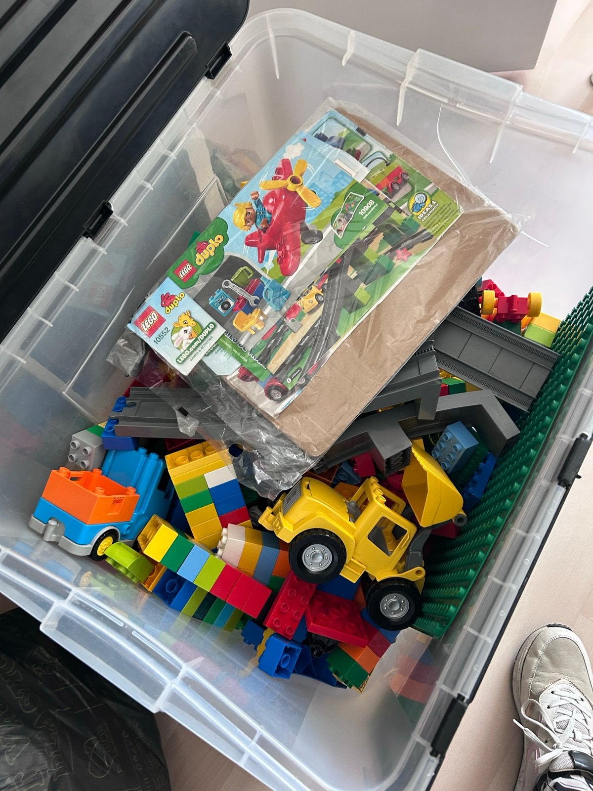 Ruim 10 kg LEGO Duplo: Trein, bouwplaats en meer!, Ophalen, Gebruikt, Inclusief extra onderdelen, Duplo