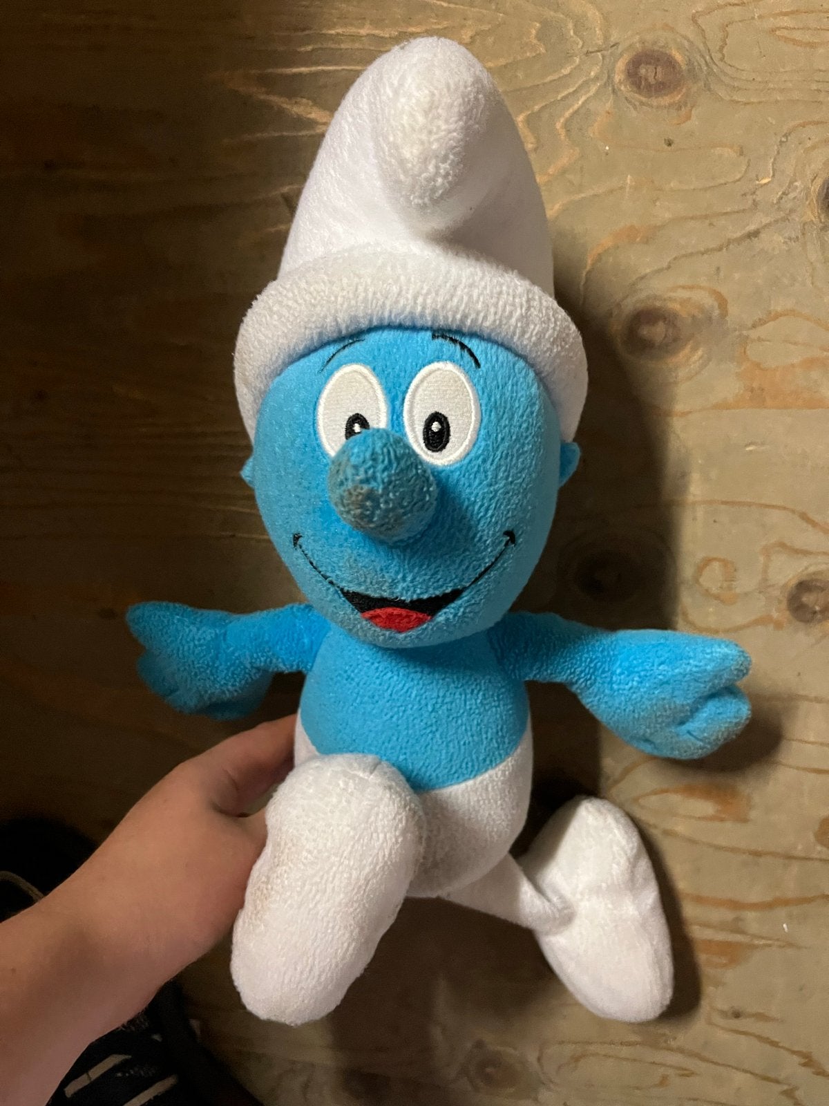 Schattige Smurf Knuffel - Zachte Pluche Figuur, Verzamelen, Ophalen, Gebruikt, Overige Smurfen, Poppetje, Figuurtje of Knuffel