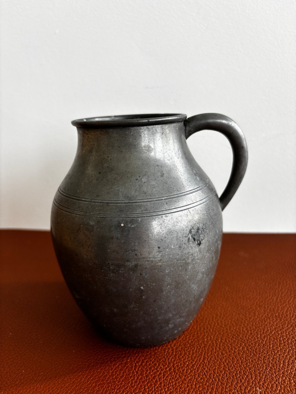 Oude tinnen kan H.Tollenaar Buiksloot 1919-1941, 14 cm, Antiek en Kunst, Ophalen of Verzenden