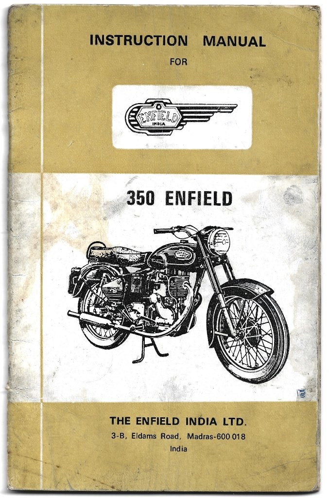 Enfield 350 manual handleiding (5470z), Ophalen of Verzenden, Overige merken