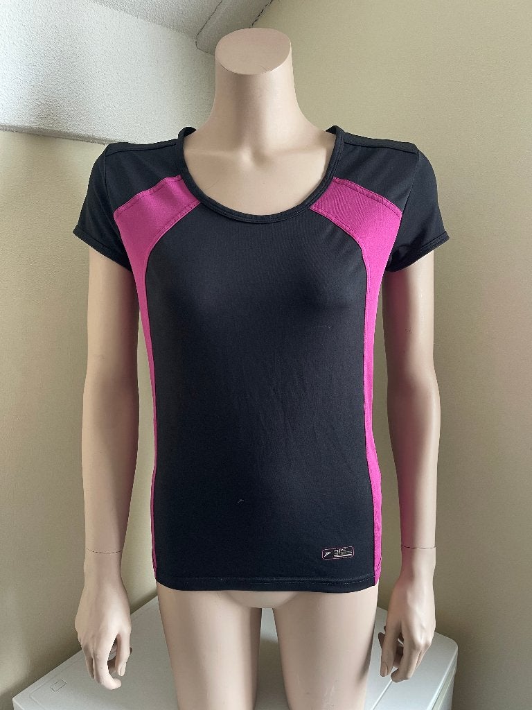 Dutchy sport shirt, zwart met paars, maat 38, Maat 38/40 (M), Zwart, Ophalen of Verzenden, Fitness of Aerobics