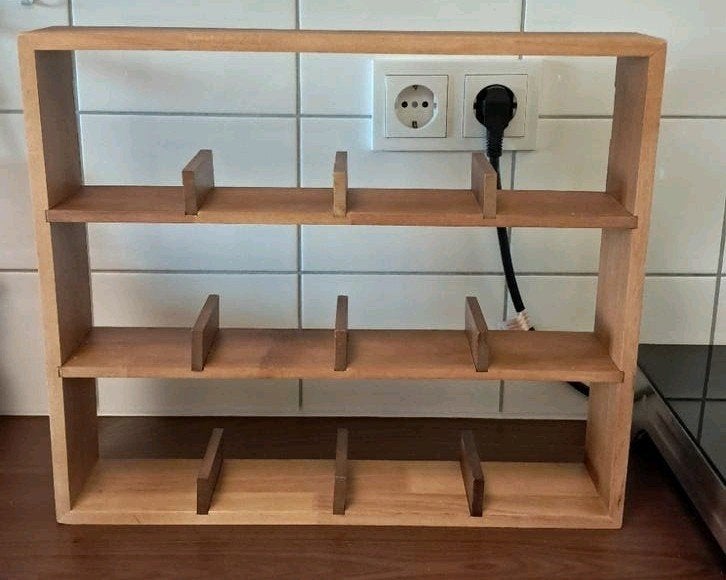 Houten wandkastje voor 12 mokken - Xenos, Ophalen, Zo goed als nieuw