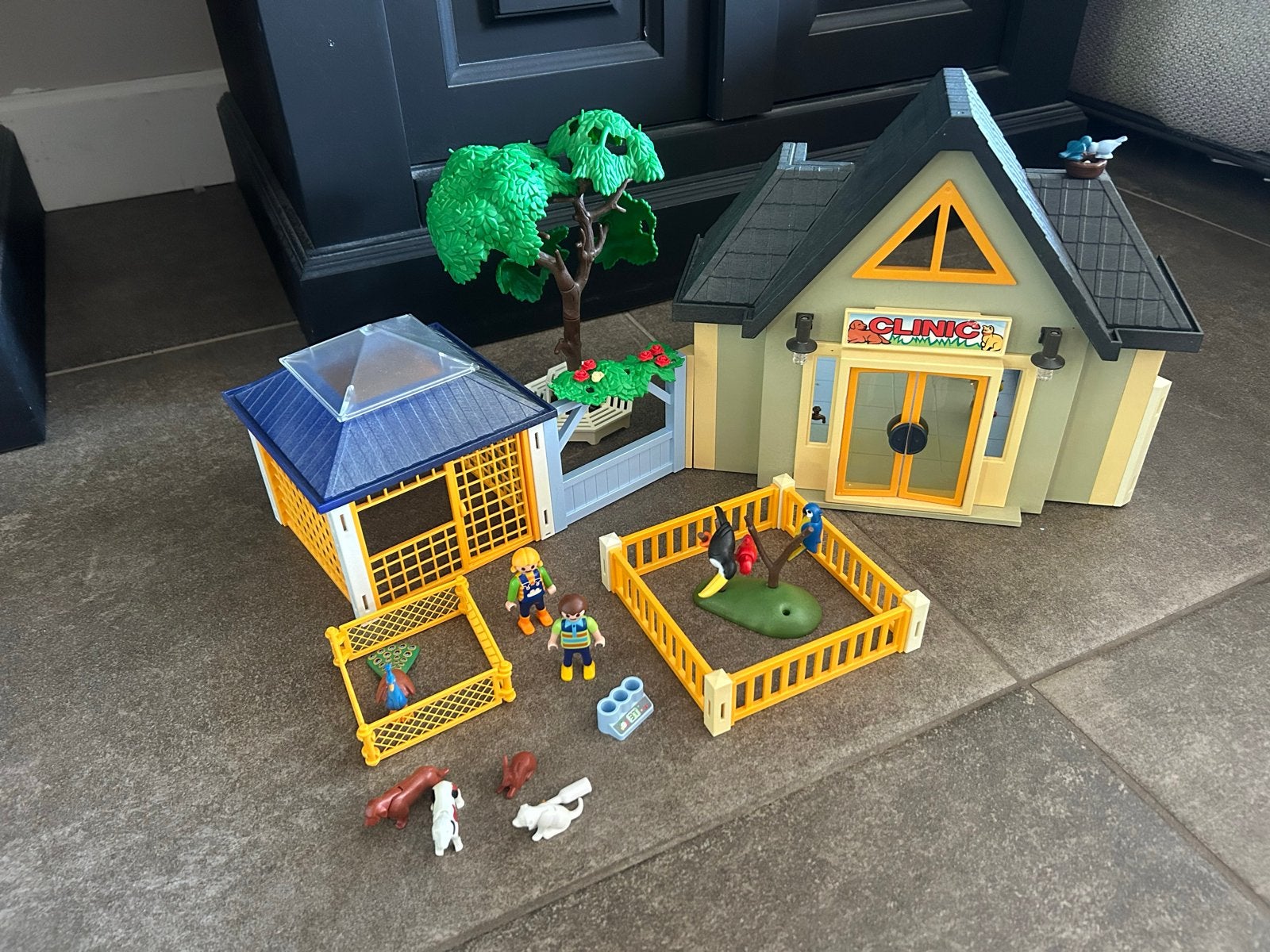 Playmobil Dierenkliniek met Dierenverblijf, Gebruikt, Gebouw, Complete set, Ophalen of Verzenden