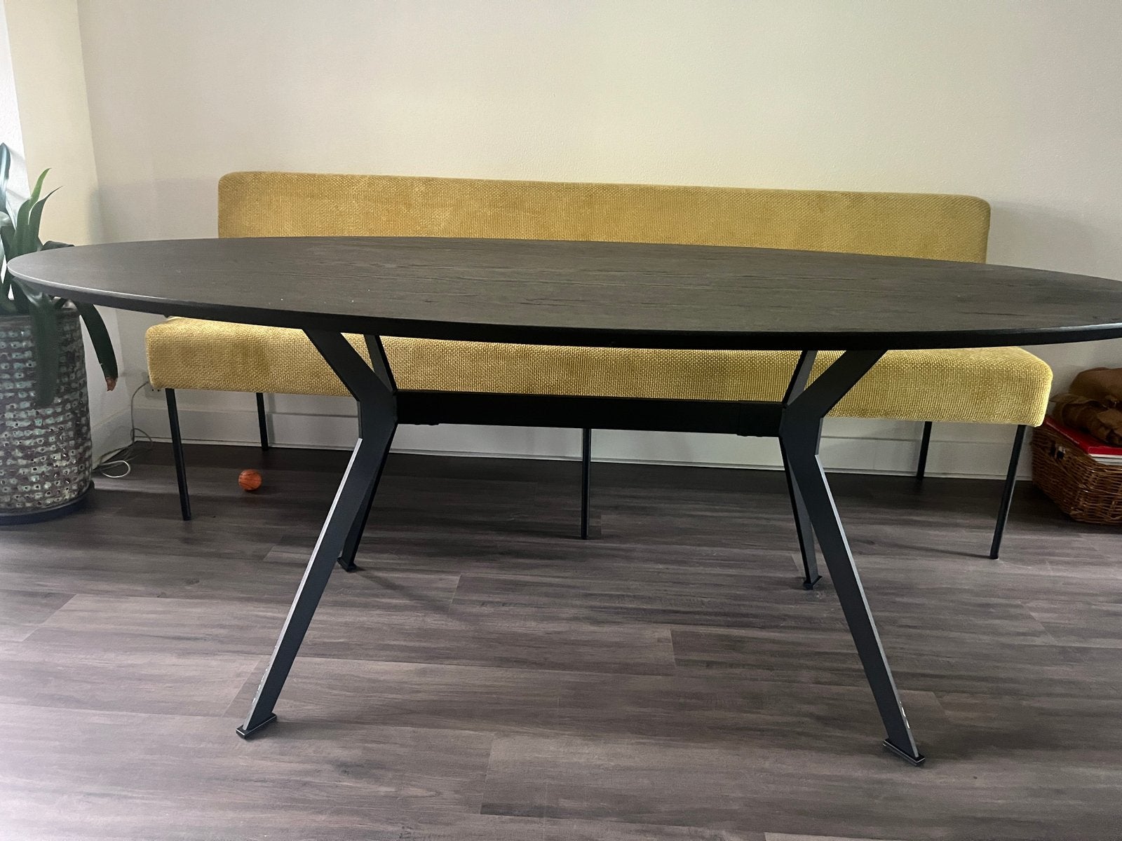 bodilson eettafel ovaal, Ophalen, Gebruikt, 200 cm of meer, 50 tot 100 cm