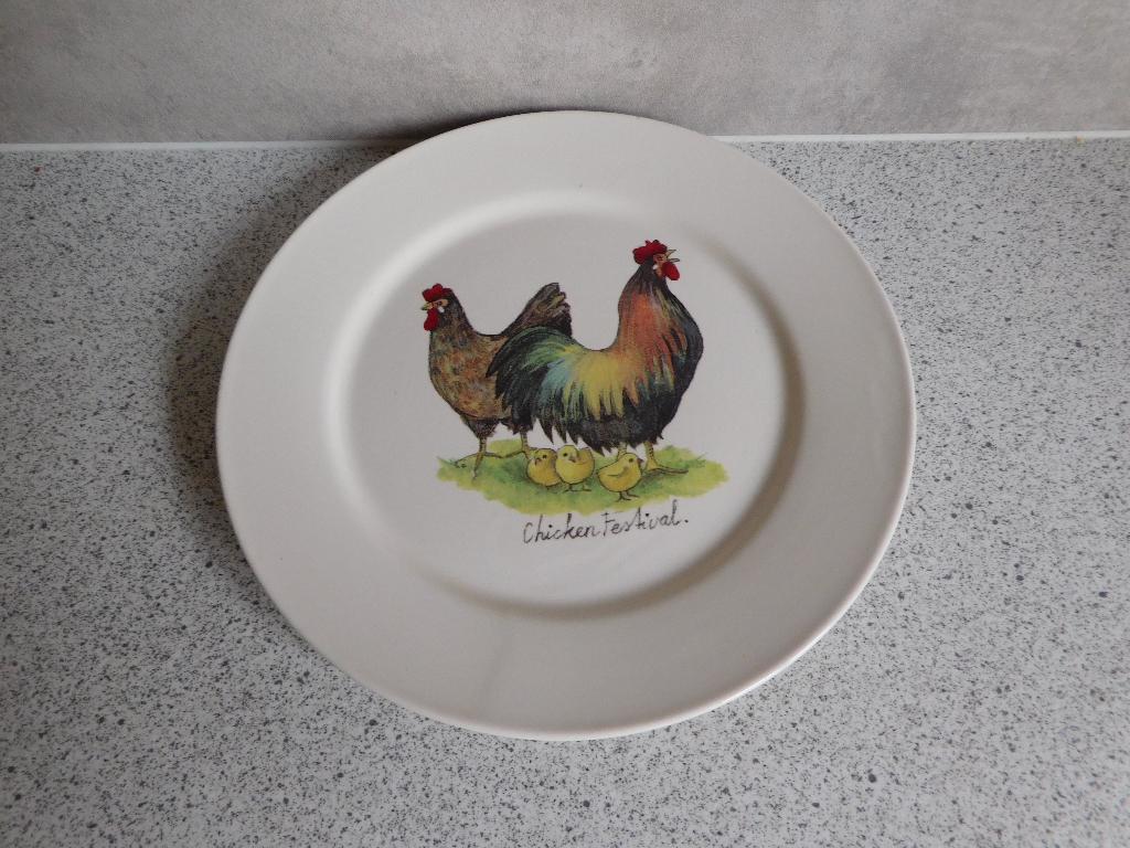 Bord 17 cm. Chicken Festival JET by ter Steege, Overige typen, Ophalen of Verzenden, Zo goed als nieuw, Overige stijlen