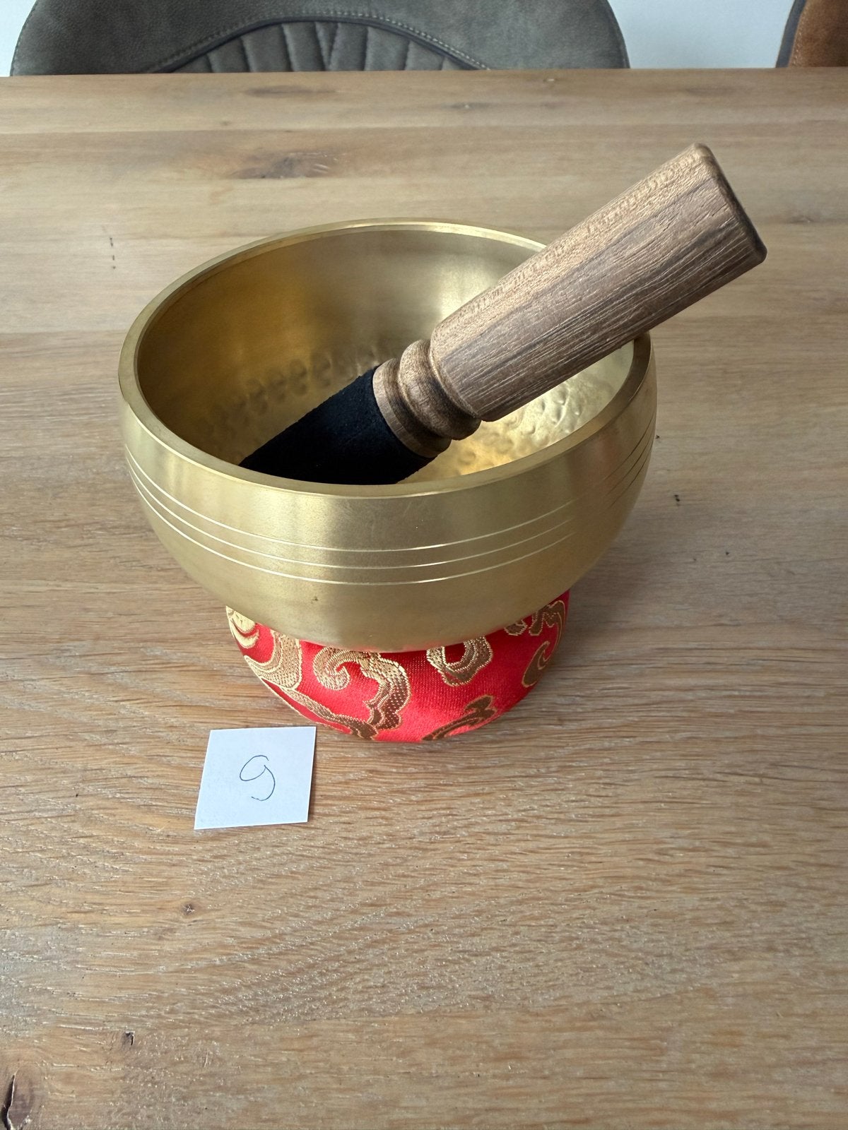 Klankschaal 11cm met kussen en hamer, Muziek en Instrumenten, Percussie, Ophalen of Verzenden, Zo goed als nieuw, Overige soorten