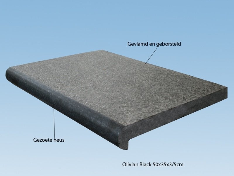 randtegel zwembad Twilight G684 Basalt 50x35x3/5 cm, Ophalen of Verzenden, Nieuw