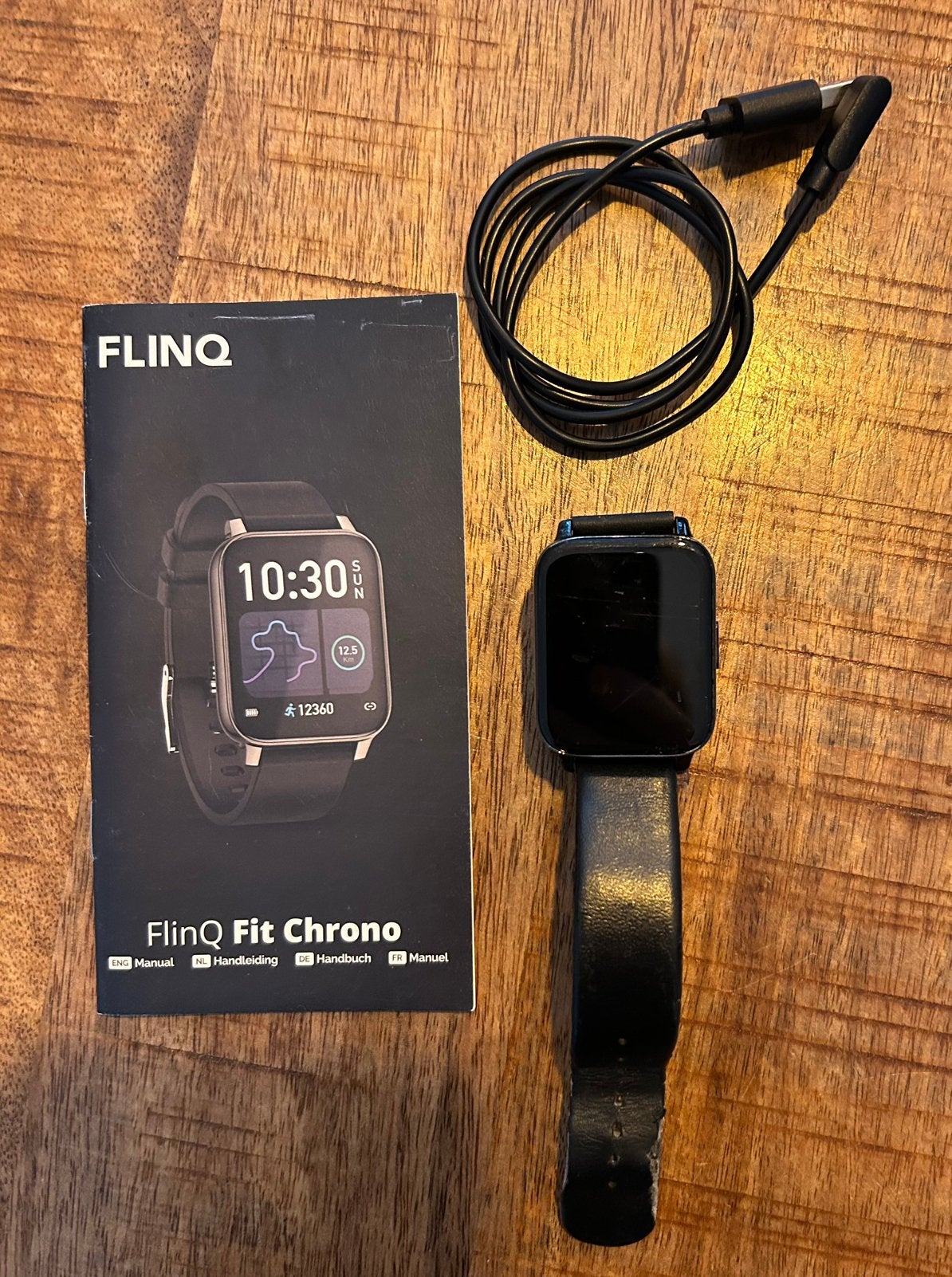 Goede smartwatch, Verzenden, Zo goed als nieuw, Zwart, Android