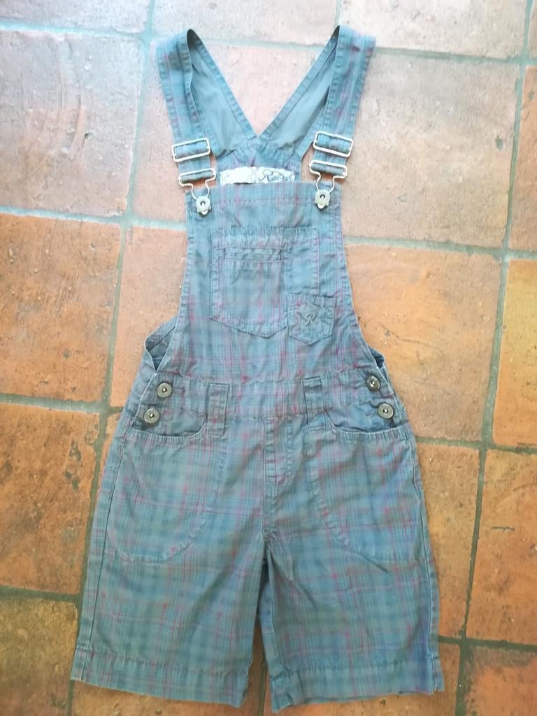 Grijs geruite kort zomer tuinbroekje. Rags for girls, 128, Broek, Meisje, Rags, Ophalen of Verzenden