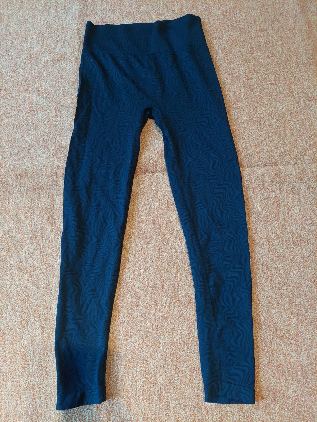 Kruidvat Seamless Sportbroek S/M - zwart met patroon, Kleding | Dames, Blauw, Kruidvat, Ophalen of Verzenden, Maat 36 (S)