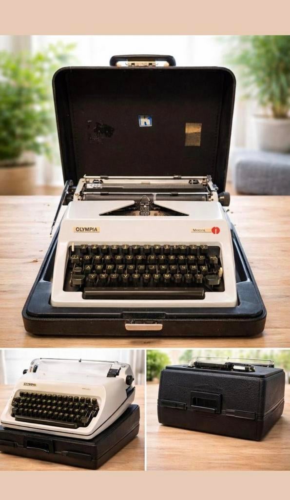 Olympia Monica gereviseerde portable typemachine 1975/1977, Diversen, Typemachines, Ophalen of Verzenden