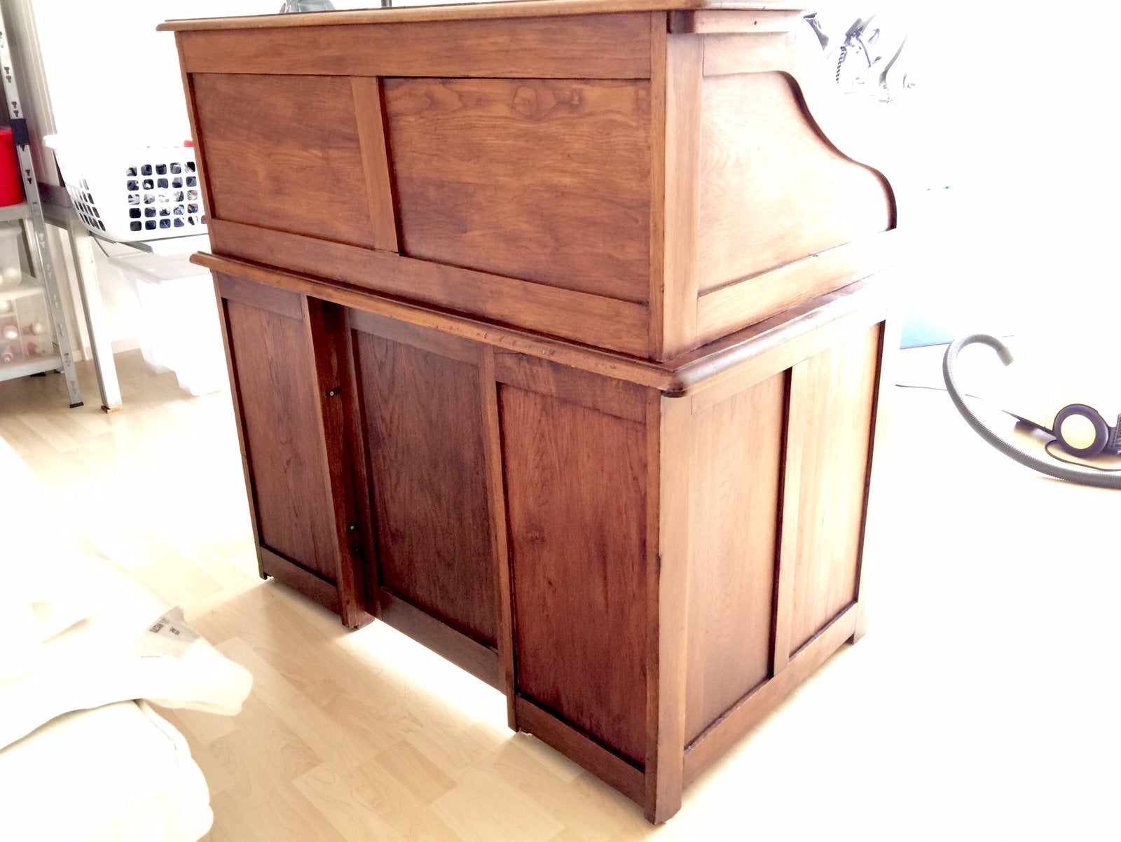Antieke Secretaire en stoel, Ophalen, Gebruikt, Aniek