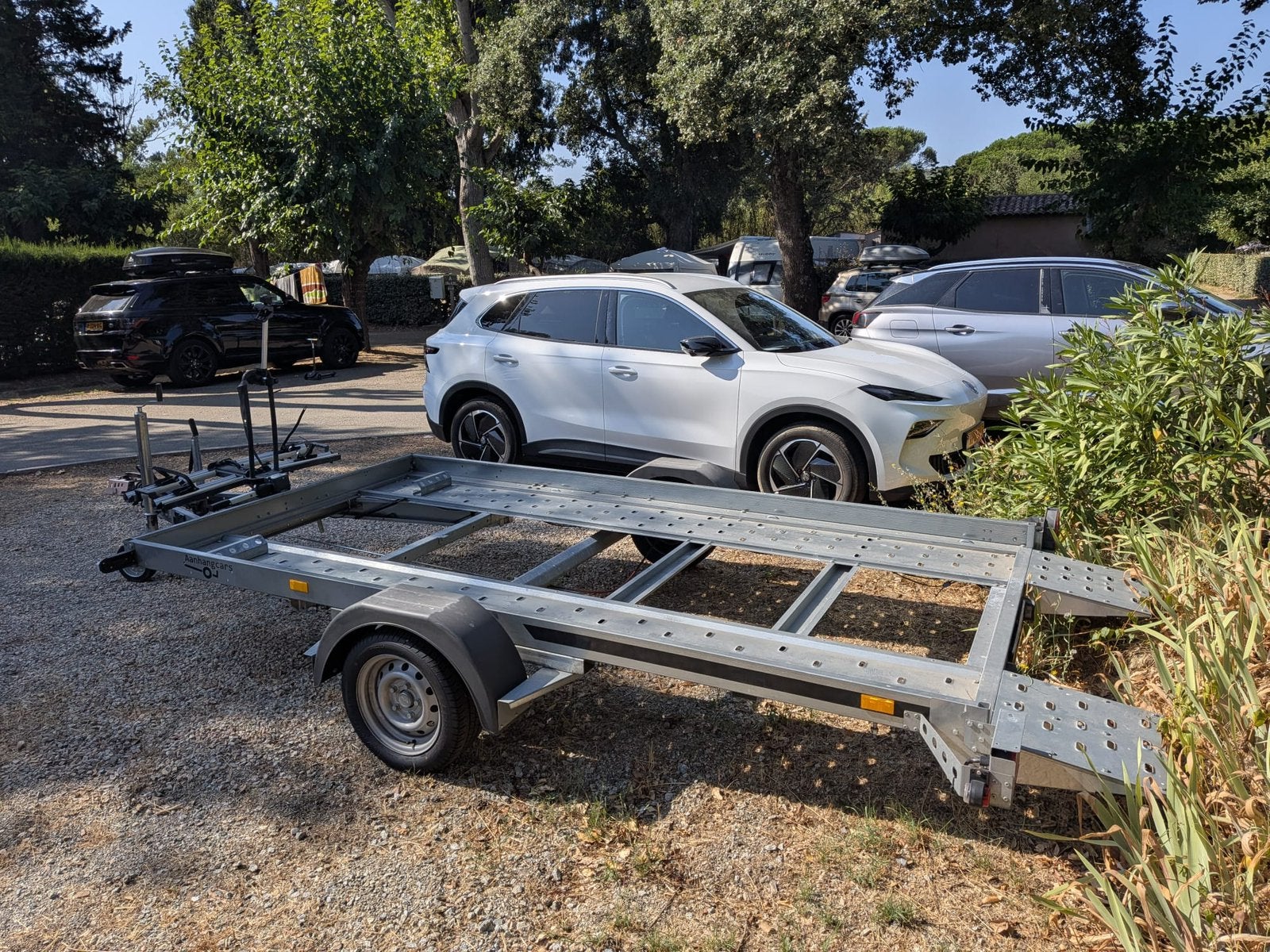 Martz Tieflader autotransporter aanhanger, Ophalen, Gebruikt