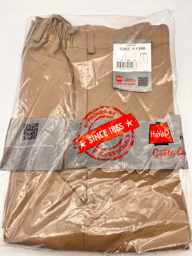Nieuwe Havep werkbroek beige Maat 46, Ophalen of Verzenden, Nieuw, Kinderen, Broek