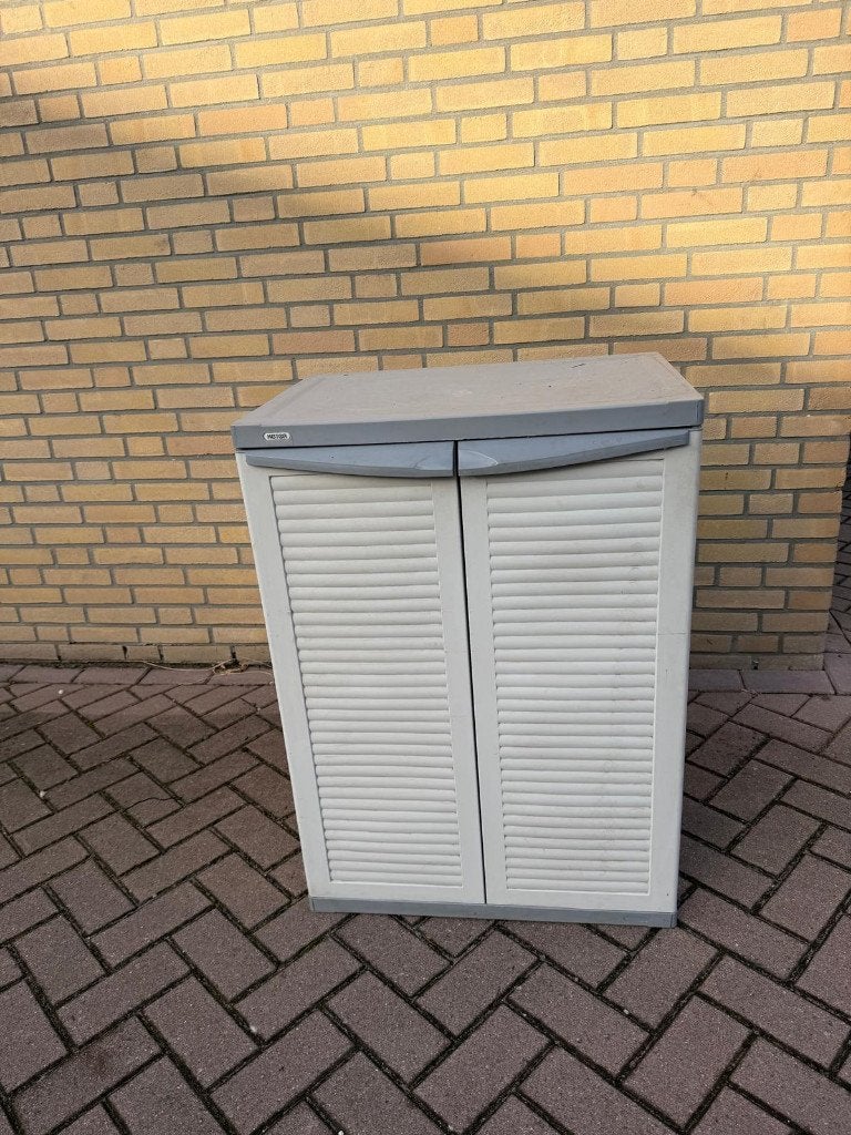 Kunststof (tent)keukenkastje of gebruiken als oppotkast, Tuin en Terras, Ophalen, Gebruikt