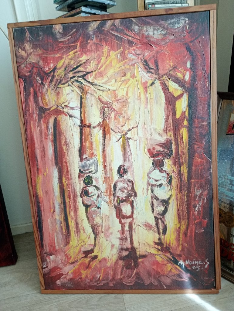 Vrolijk schilderij, Ophalen, Gesigneerd