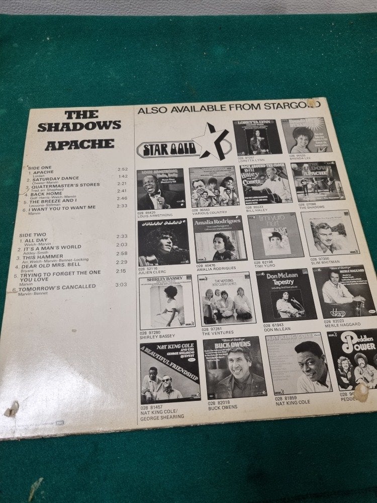 lp the shadows apache, Ophalen of Verzenden
