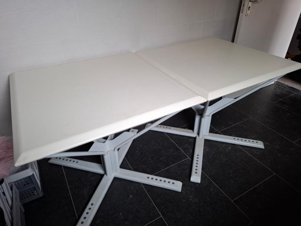 6 stuk super stevige stabiele tafels, kantinetafels 85x85x73, Huis en Inrichting, Tafels | Eettafels, Ophalen, Rechthoekig, 200 cm of meer