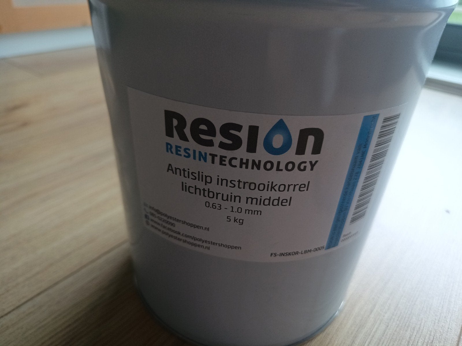 Resion Antislip instrooikorrel lichtbruin middel 1.67kg, Ophalen of Verzenden, Gebruikt