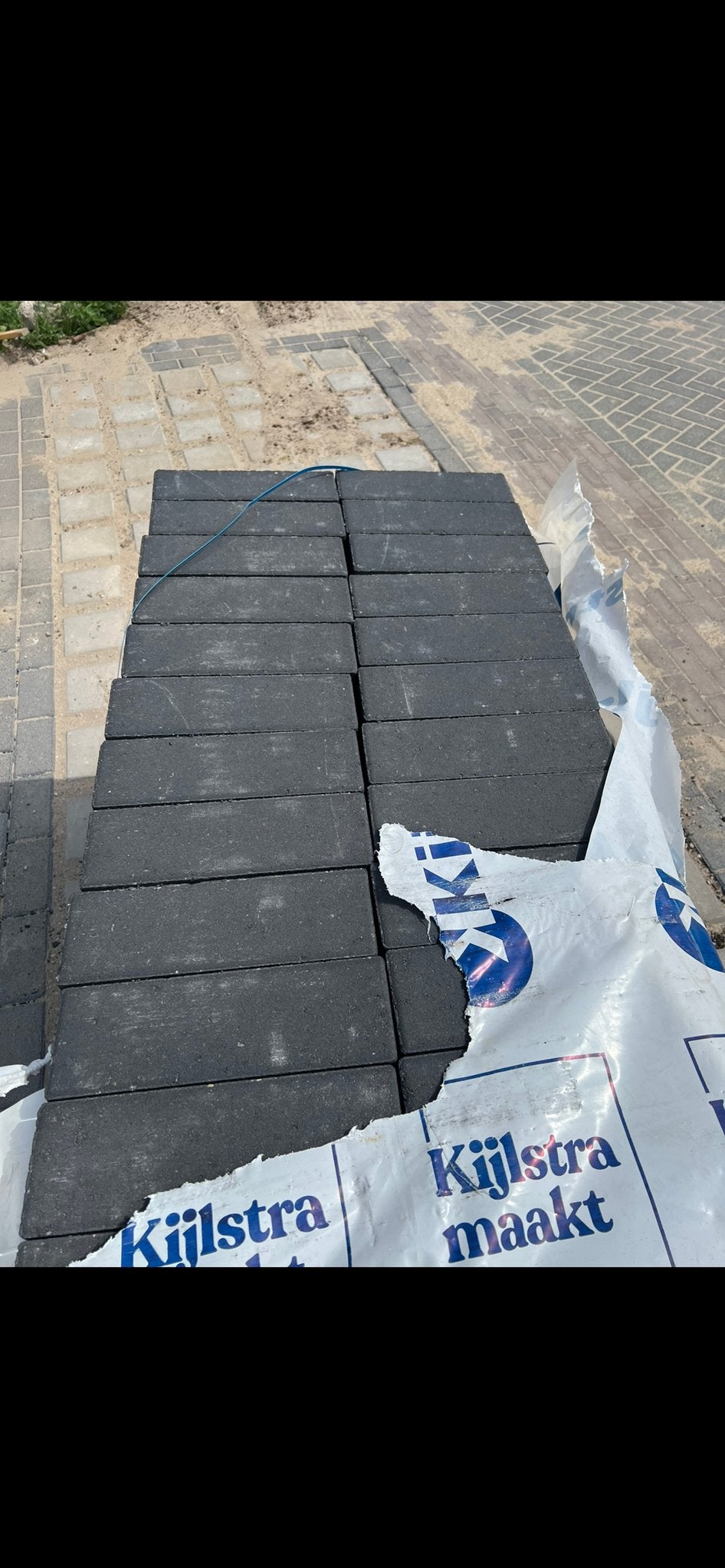 Longstone Kijlstra antraciet stenen 31,5x10,5x7cm, Klinkers, Nieuw, Ophalen of Verzenden, 10 m² of meer
