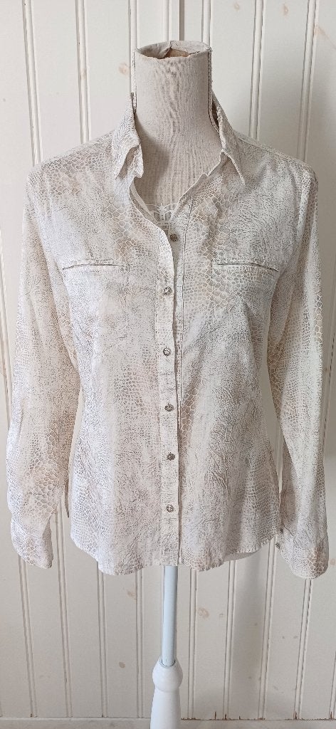 Mooie blouse van EVA KAYAN       maat M, Maat 38/40 (M), Verzenden, Beige, Eva Kayan