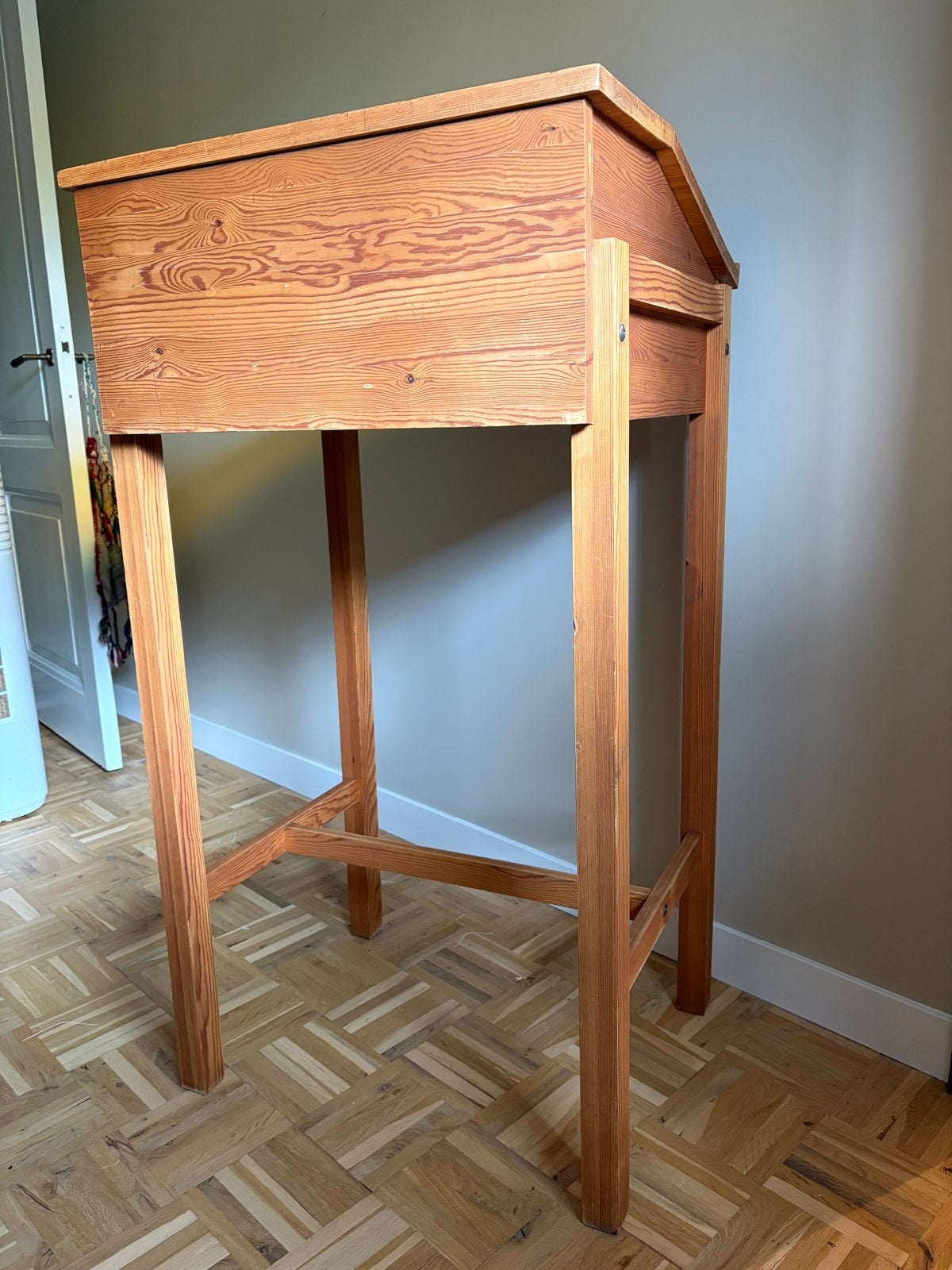Houten spreekstoel katheder voor bruiloft ceremonies/feesten, Gebruikt, Hout, Bruin, Ophalen of Verzenden