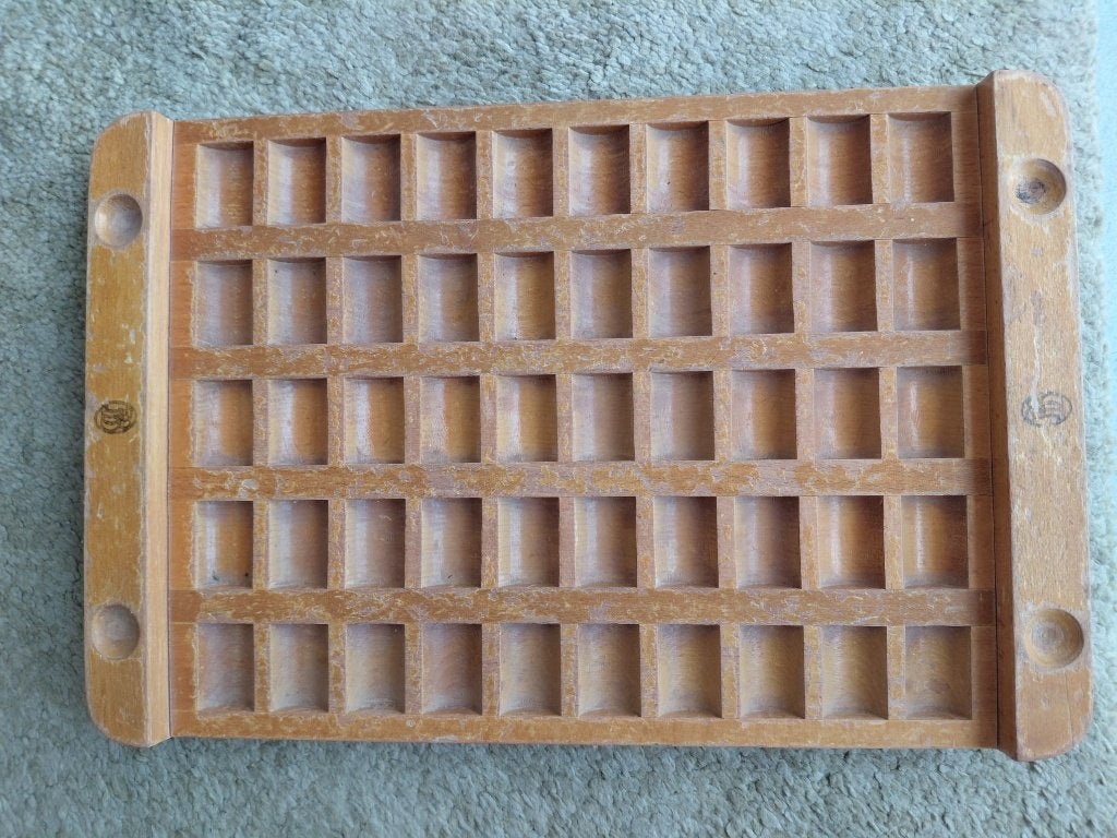 vintage muntentelbak-muntplank-muntlade-wisselgeldbak horeca, Ophalen of Verzenden
