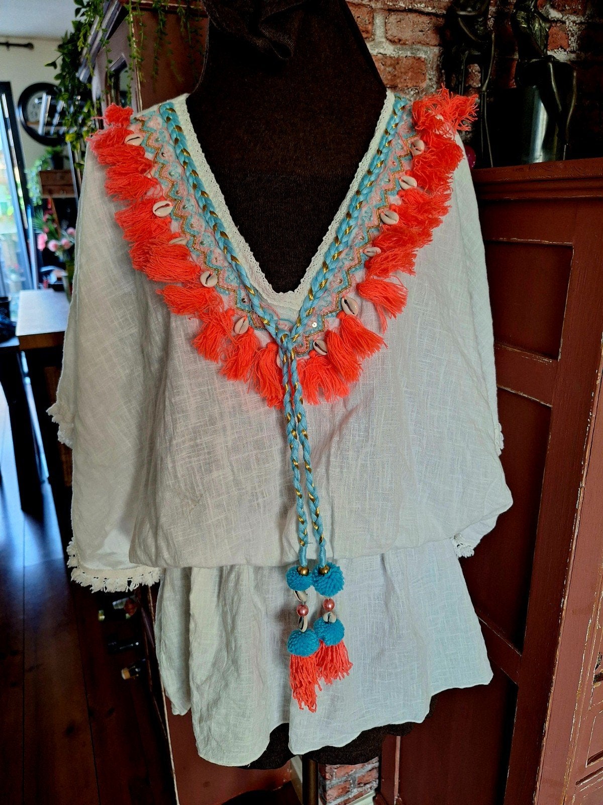 Tuniek maat m ibiza boho style, Ophalen of Verzenden, Zo goed als nieuw, Maat 38/40 (M)