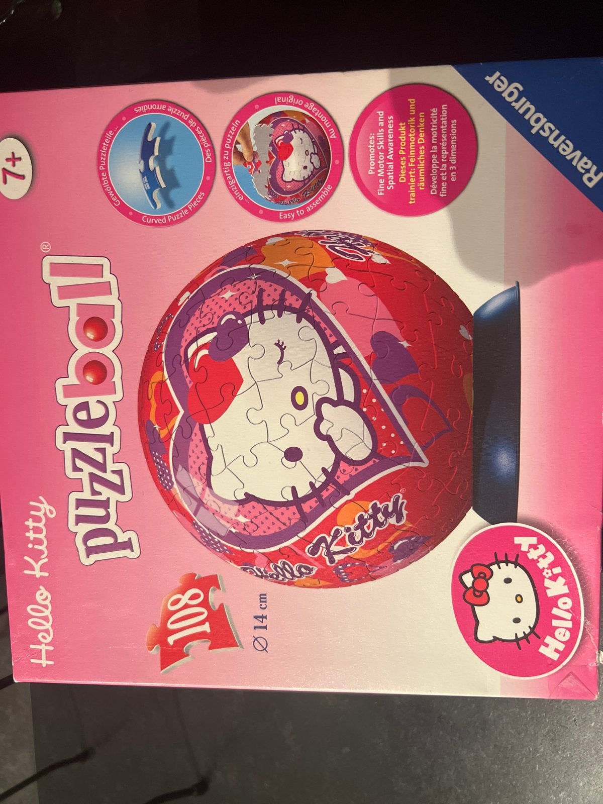 Ravensburger Hello Kitty Puzzleball 108 stukjes, Ophalen, Meer dan 50 stukjes, Gebruikt, 6 jaar of ouder