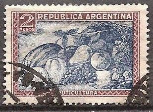 Argentinie 1, fruit, Verzenden, Gestempeld, Zuid-Amerika