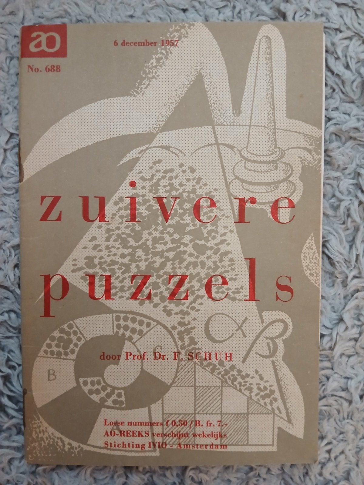 AO-reeks nr 688 "Zuivere Puzzels" uit 1957, Verzenden, Gelezen