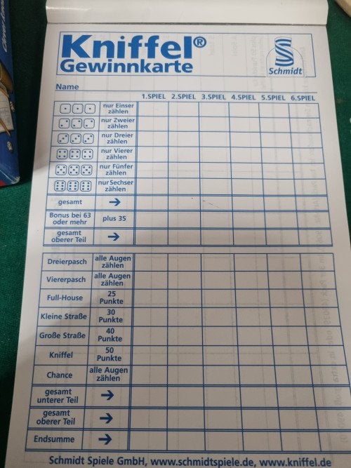 kinffel jahtzee compleet, Ophalen of Verzenden, 'T Olde Gre-j, Info@toldegrej.nl, Endepoelstraat 20f Didam