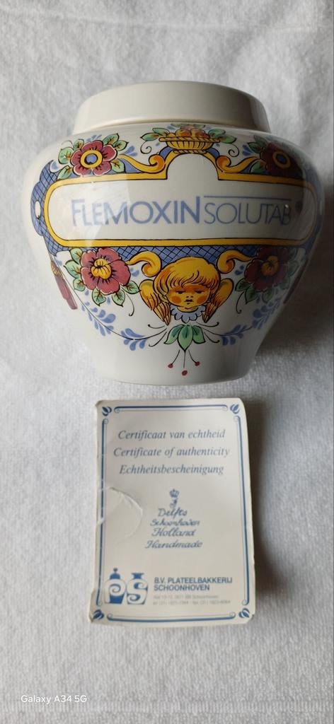 Delfts Blauw Flemoxin Solutab Vaasje - Gist-brocades, Ophalen of Verzenden