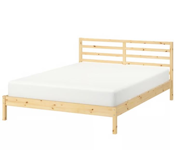 Bed frame - Ikea Tarva, Ophalen, Tweepersoons, 140 cm, Zo goed als nieuw