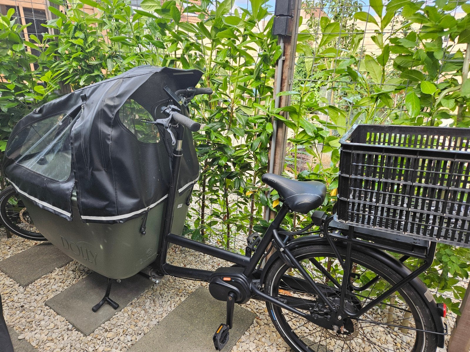 Dolly bakfiets 900 km inclusief 3 accu's, Ophalen, Zo goed als nieuw, 4 kinderen of meer