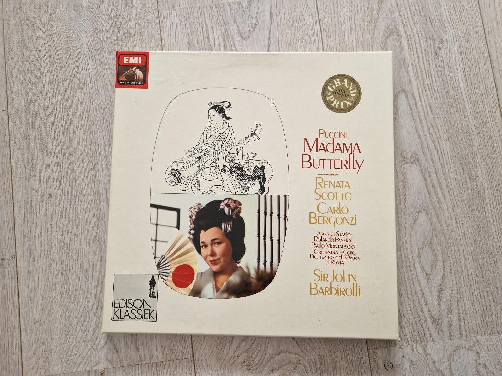 Puccini Madama Butterfly, Cd's en Dvd's, Vinyl | Klassiek, Ophalen, Gebruikt, 12 inch, Opera of Operette