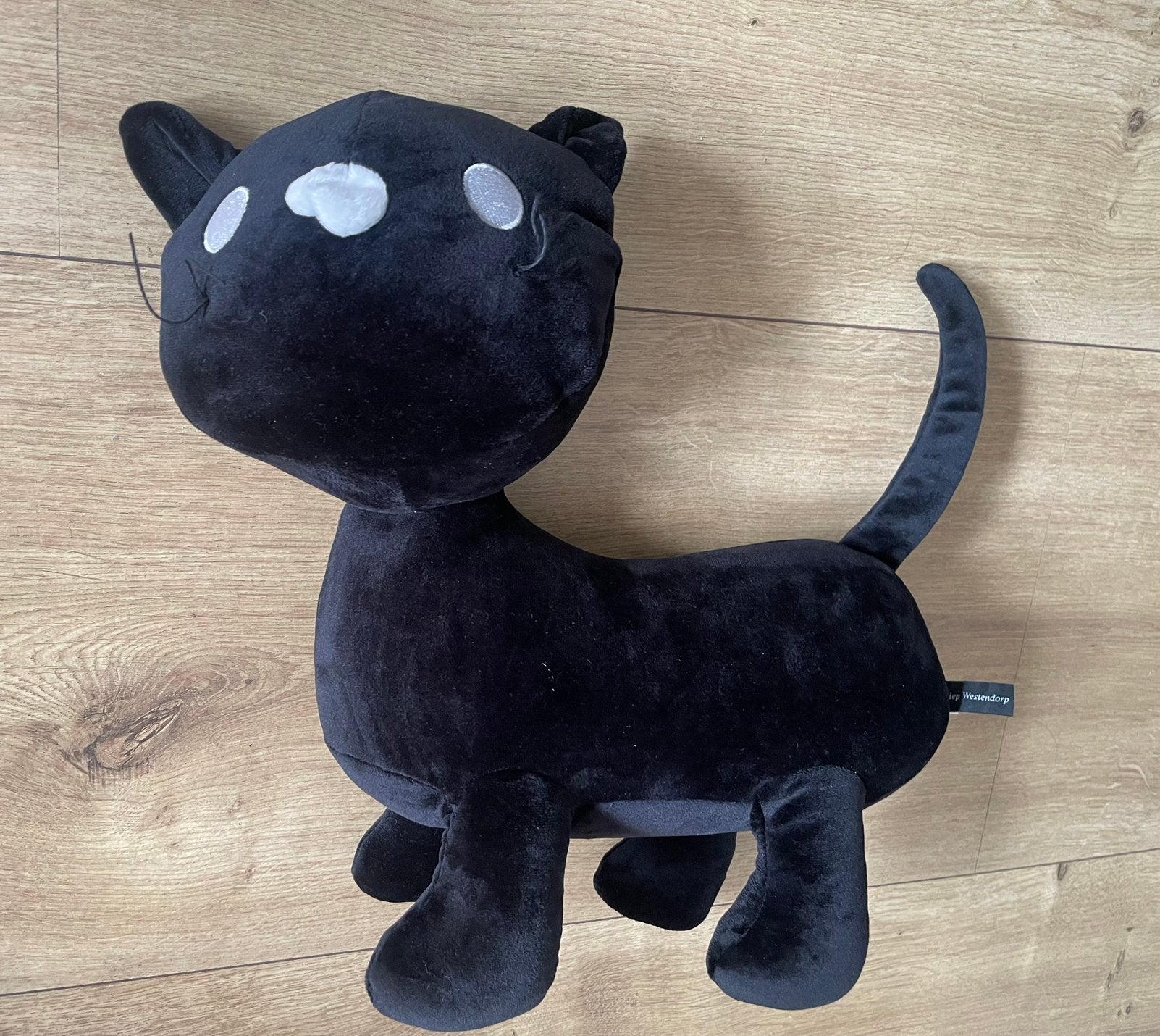 Zachte grote Siepie knuffel Hema zwarte poss kat, Ophalen of Verzenden, Zo goed als nieuw, Overige typen