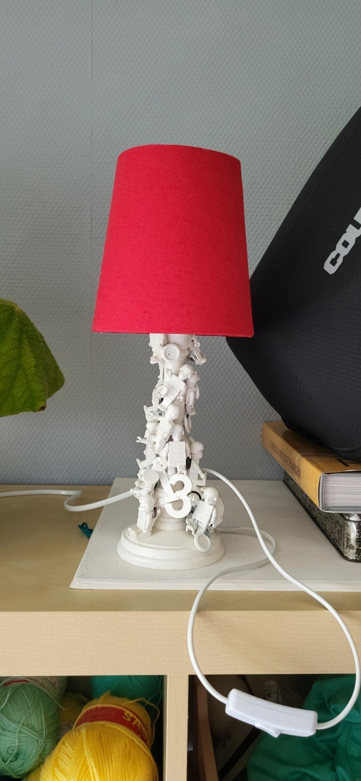 grappig lego lampje met rode kap, Ophalen