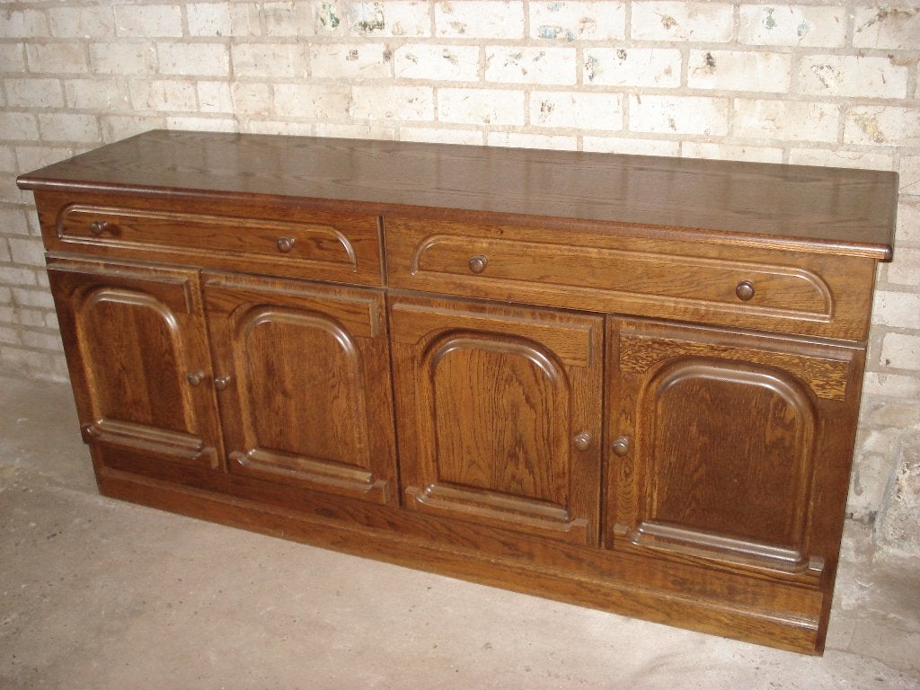 zeer nette eiken dressoir  182 x 50 x 86  cm, Huis en Inrichting, Ophalen, 150 tot 200 cm, Eikenhout, Met lade(s)