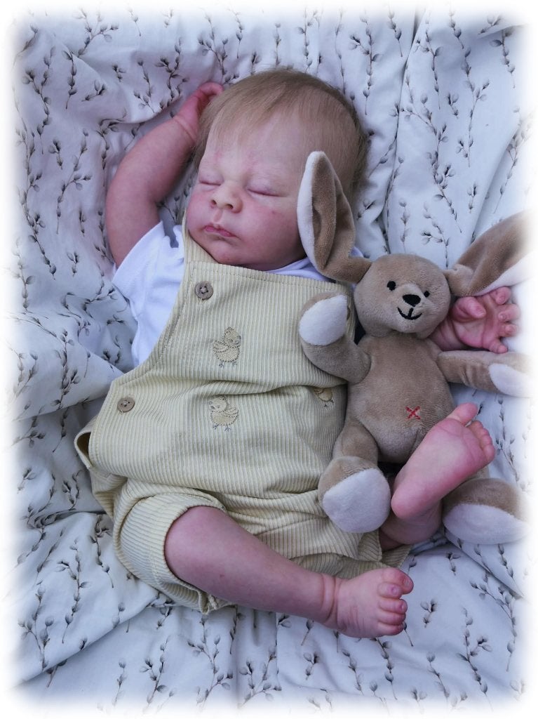 Reborn baby Theo, Ophalen of Verzenden, Nieuw, Babypop, Levensecht of Reborn