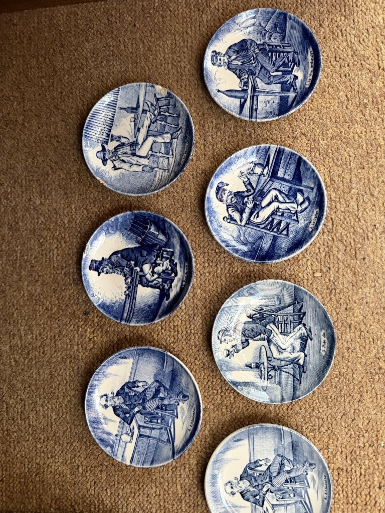 Delfts blauwe bordjes Boch en Sphinx, Ophalen of Verzenden