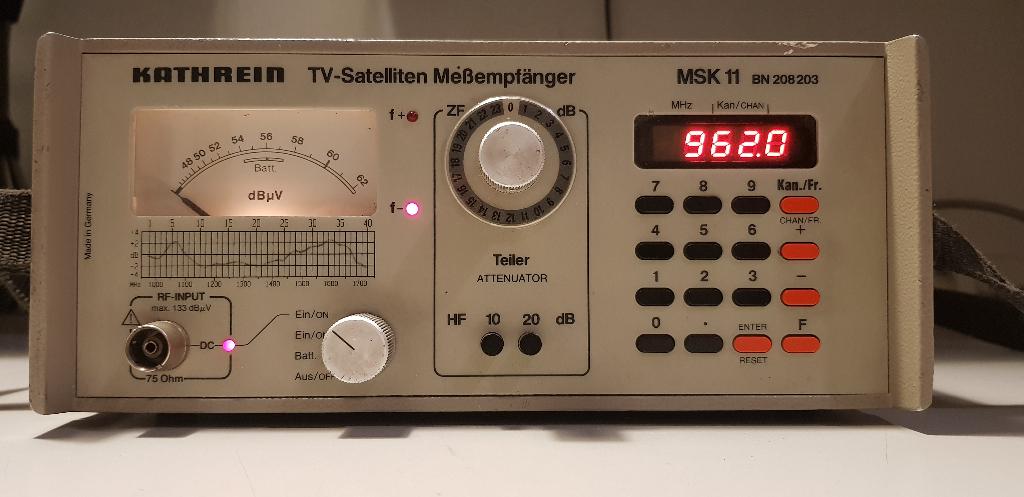 Kathrein MSK11 satelliet meetontvanger, Ophalen of Verzenden, Gebruikt, Overige meters