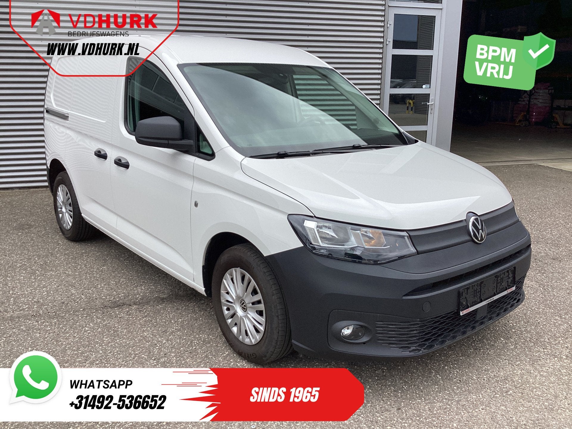 Volkswagen Caddy Cargo 2.0 TDI 100 pk Omvormer/ Sortimo/ Cru, Gebruikt, 4 cilinders, Volkswagen, Wit